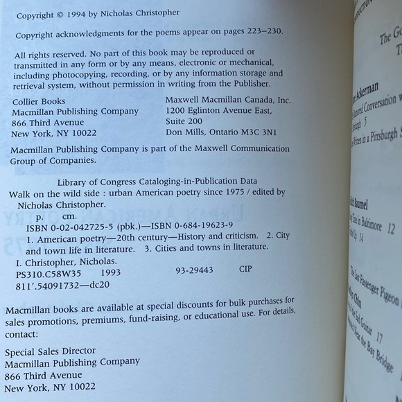 Walk On The Wild Side: Urban American Poetry Since 1975 (paperback) - Picture 2 of 8